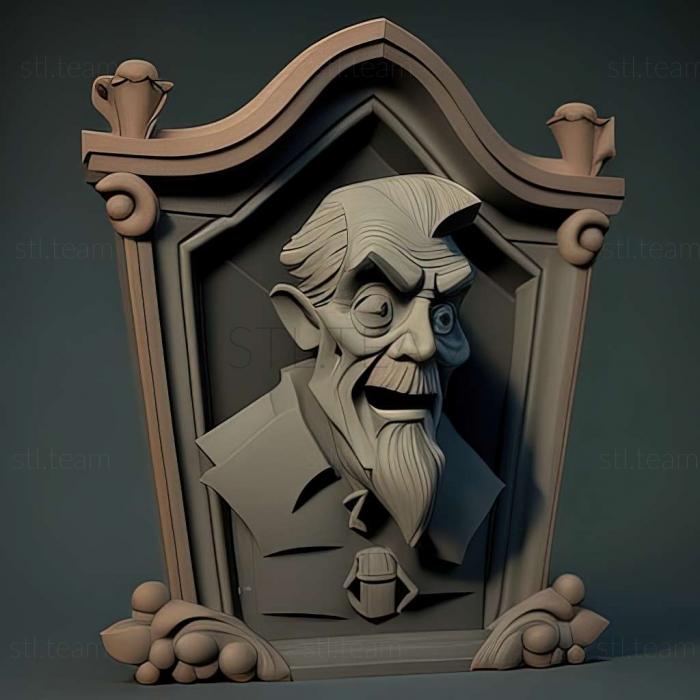 3D model Dangerous Dave in the Haunted Mansion game (STL)